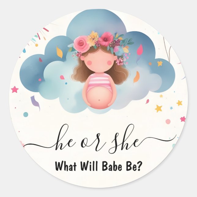 Adesivo Redondo Em Stash Fun Cloud Family Em Espanhol, Revelação D (Frente)