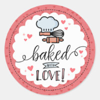 Embalado com Love Small Business Sticker