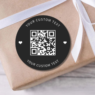 Adesivo Redondo Embalagem de Produto de Pequena Empresa Código QR