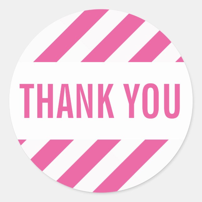 Adesivo Redondo EMBALAGEM OBRIGADO A SEAL banda brilhante arrojada (Frente)