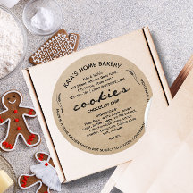 Embalagem para a padaria rustic cookies Label Cott