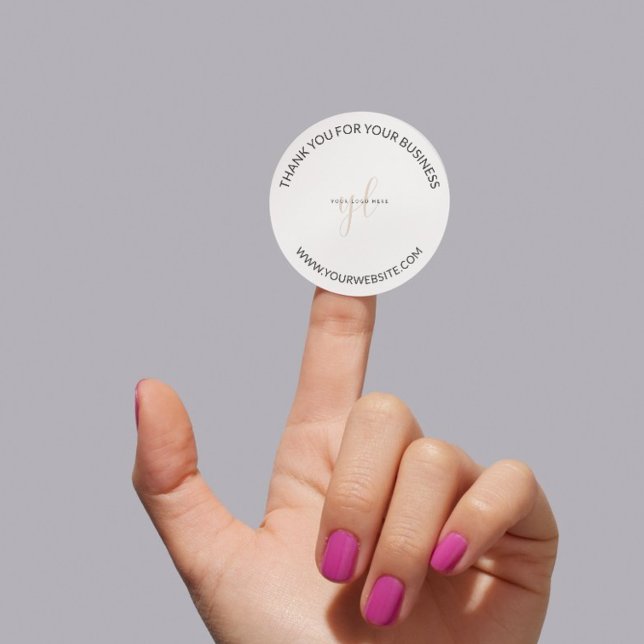 Adesivo Redondo Embalagem para pequenas empresas Logotipo personal (Criador carregado)