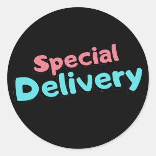 Adesivo Redondo Embalagem para Pequenas Empresas Special Delivery