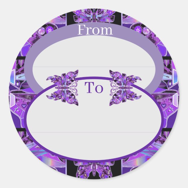 Adesivo Redondo Embalagem redonda de 31 caracteres clássicos com b (Frente)