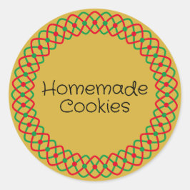 Adesivo Redondo Embalagens da Caixa de Panificação de Natal