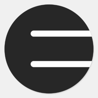 Adesivo Redondo Ember Music "Black E" Sticker - 3"