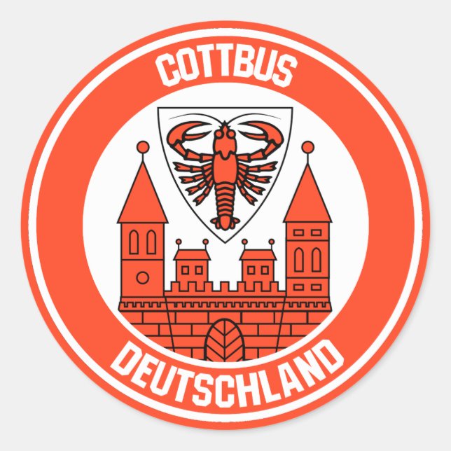 Adesivo Redondo Emblem Cottbus Round (Frente)
