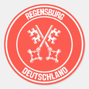 Adesivo Redondo Emblem da Ronda de Regensburg