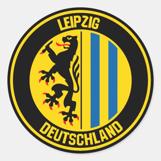 Adesivo Redondo Emblem de Leipzig (Frente)
