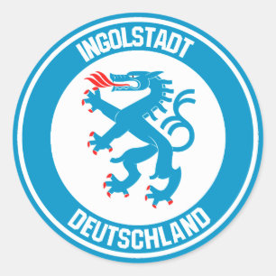 Adesivo Redondo Emblem Ingolstadt Round