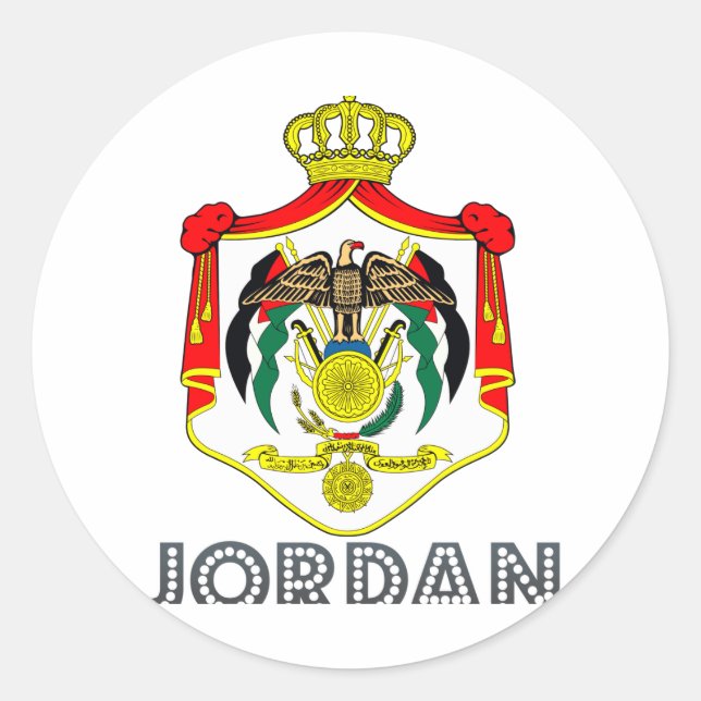 Adesivo Redondo Emblem jordano (Frente)