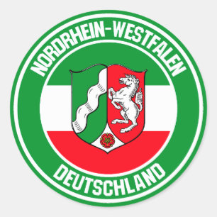 Adesivo Redondo Emblem redonda Nordrhein-Westfalen