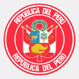 Adesivo Redondo Emblem redondo no Peru