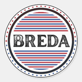 Adesivo Redondo Emblema Breda City Pride – Identidade Holandesa