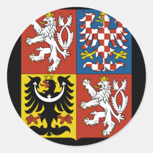 Adesivo Redondo emblema czech