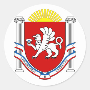 Adesivo Redondo Emblema da Crimeia
