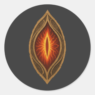 Adesivo Redondo Emblema da Fantasia do Senhor das Trevas do Olho d