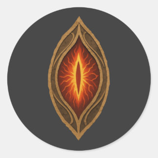 Adesivo Redondo Emblema da Fantasia do Senhor das Trevas do Olho d