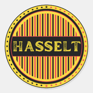Adesivo Redondo Emblema da Hasselt City Pride – Identidade Belga