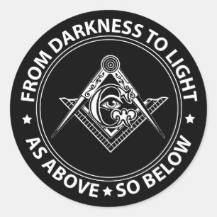 Adesivo Redondo Emblema da maçonaria