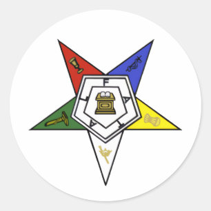 Adesivo Redondo Emblema da Ordem da Estrela do Oriente