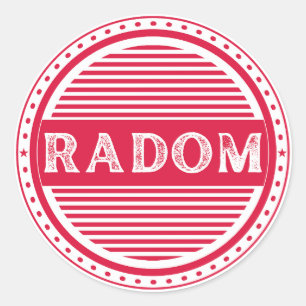 Adesivo Redondo Emblema da Orgulho da Cidade de Radom – Identidade