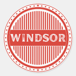 Adesivo Redondo Emblema da Orgulho da Cidade de Windsor – Identida