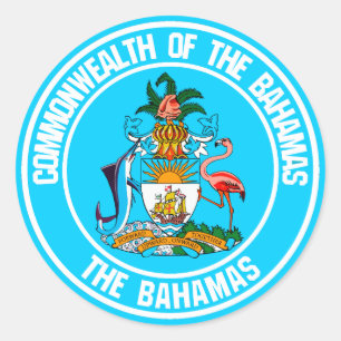 Adesivo Redondo Emblema da Ronda das Bahamas