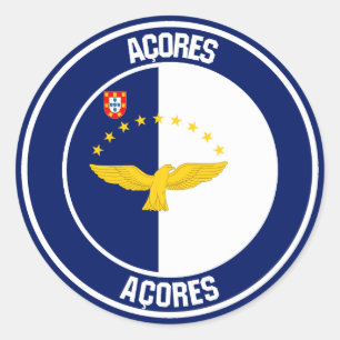 Adesivo Redondo Emblema da Ronda dos Açores