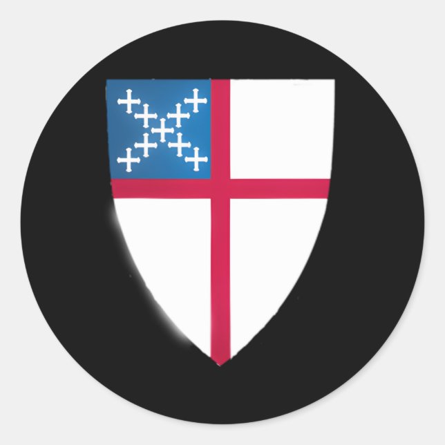 Adesivo Redondo Emblema de blindagem episcopal (Frente)