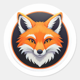 Adesivo Redondo Emblema de Energia da Natureza do Animal da Flores