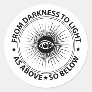 Adesivo Redondo Emblema de Freemasonry