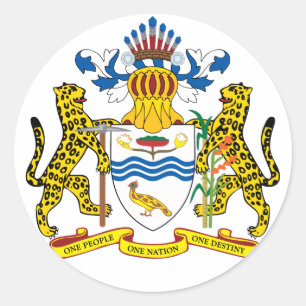 Adesivo Redondo emblema de guyana