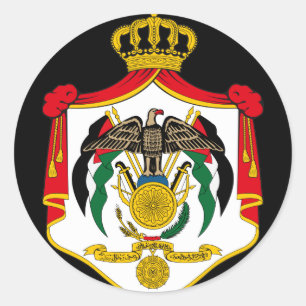 Adesivo Redondo emblema de Jordão