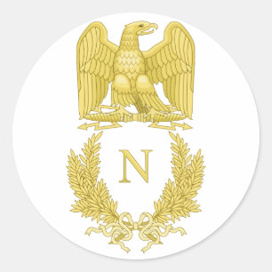 Adesivo Redondo Emblema de Napoleon Bonaparte