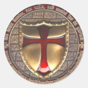 ADESIVO REDONDO EMBLEMA DE TEMPLAR