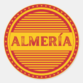Adesivo Redondo Emblema do Almería City Pride – Identidade Espanho