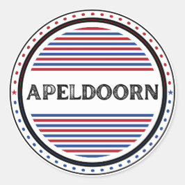 Adesivo Redondo Emblema do Apeldoorn City Pride – Identidade Holan
