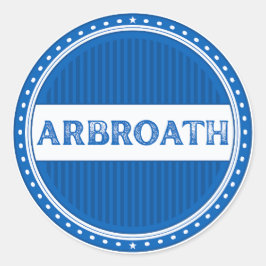Adesivo Redondo Emblema do Arbroath City Pride – Identidade Escoce