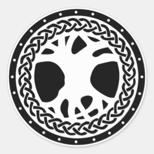 Adesivo Redondo Emblema do branco de Gaiscioch