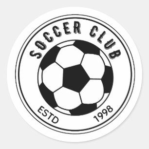 Adesivo Redondo Emblema do Clube de Futebol