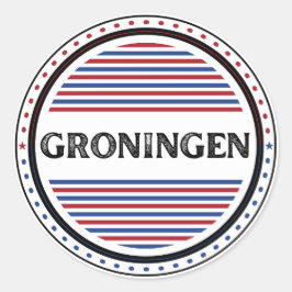 Adesivo Redondo Emblema do Groningen City Pride – Identidade Holan