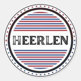 Adesivo Redondo Emblema do Heerlen City Pride – Identidade Neerlan