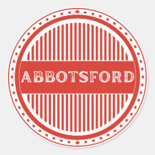 Adesivo Redondo Emblema do Orgulho da Cidade de Abbotsford – Ident