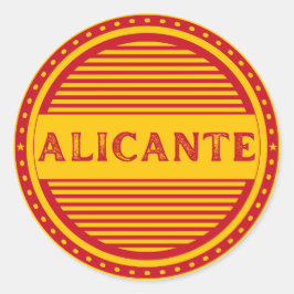 Adesivo Redondo Emblema do Orgulho da Cidade de Alicante – Identid