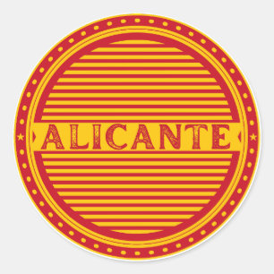 Adesivo Redondo Emblema do Orgulho da Cidade de Alicante – Identid
