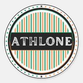 Adesivo Redondo Emblema do Orgulho da Cidade de Athlone – Identida