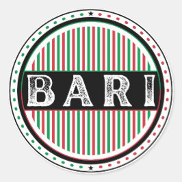 Adesivo Redondo Emblema do Orgulho da Cidade de Bari – Identidade