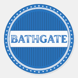 Adesivo Redondo Emblema do Orgulho da Cidade de Bathgate – Identid
