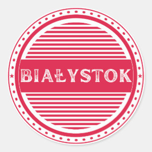 Adesivo Redondo Emblema do Orgulho da Cidade de Białystok – Identi